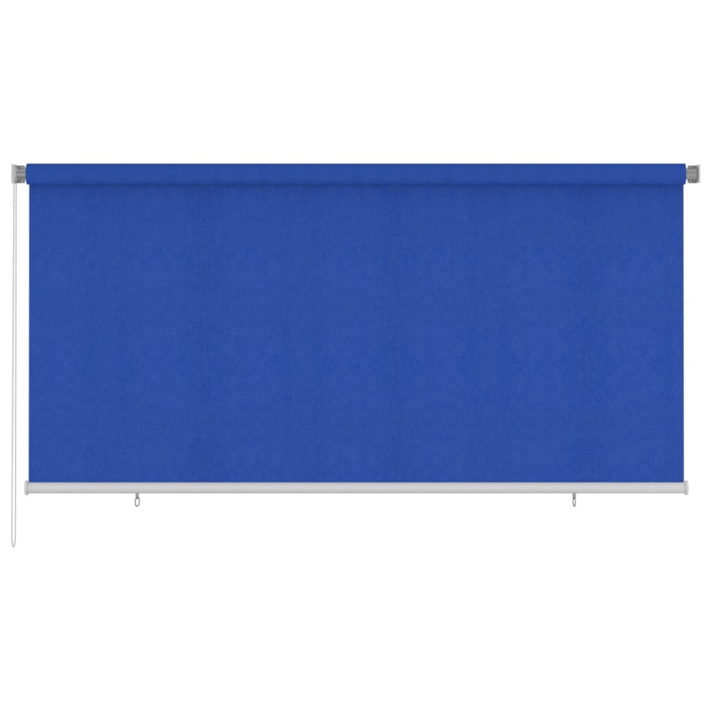 vidaXL Jaluzea tip rulou de exterior, albastru, 300x140 cm, HDPE