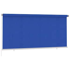 vidaXL Lauko roletas, mėlynos spalvos, 300x140cm, HDPE