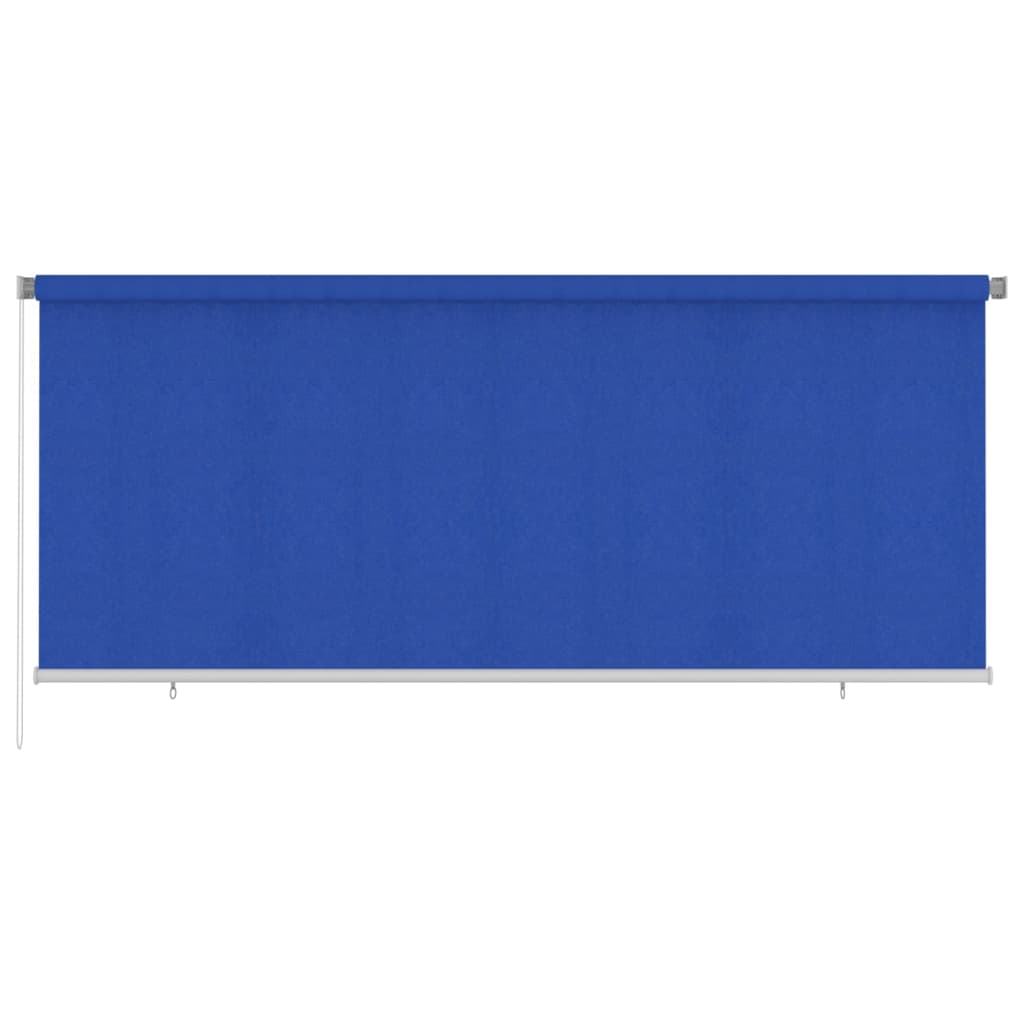 vidaXL Rolgordijn voor buiten 350×140 cm HDPE blauw