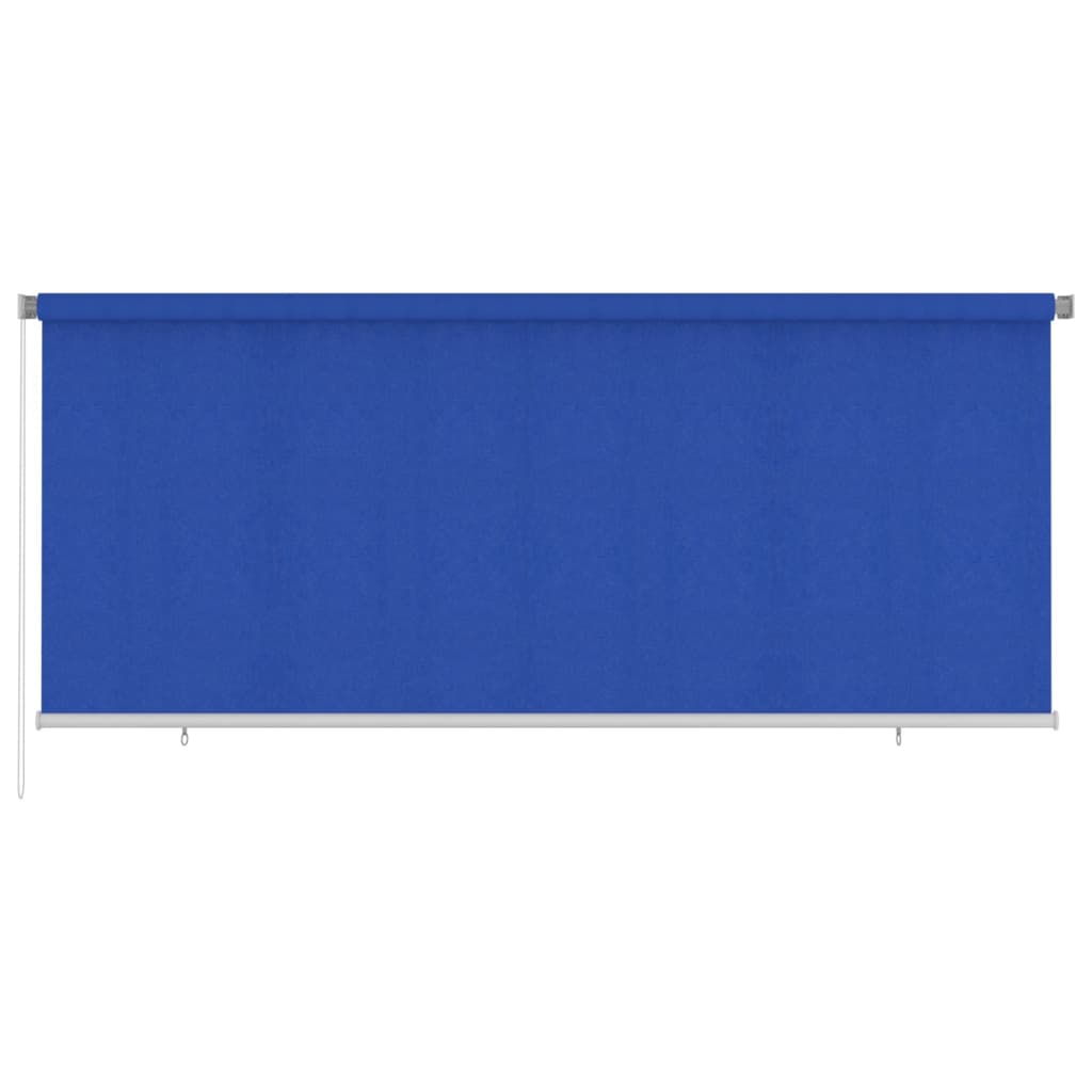 vidaXL Jaluzea tip rulou de exterior, albastru, 350x140 cm, HDPE