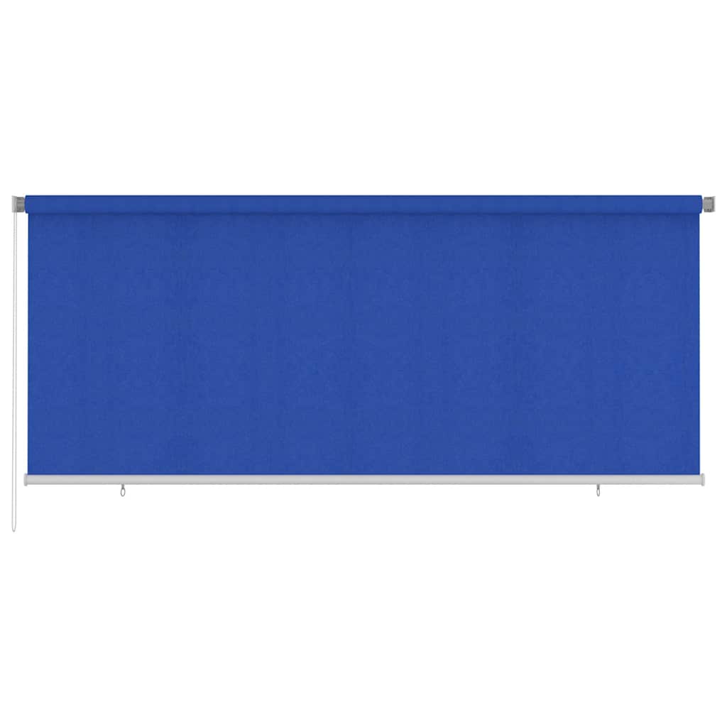 vidaXL Venkovní roleta 355 (Š) x 140 (V) cm modrá HDPE