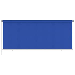 Zunanje rolo senčilo 350x140 cm modro HDPE