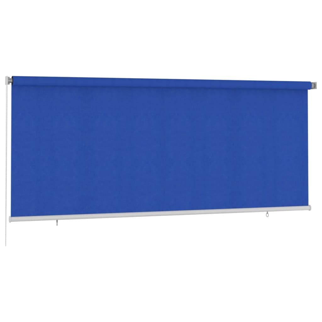 vidaXL Outdoor Roller Blind 350x140 cm Blue HDPE