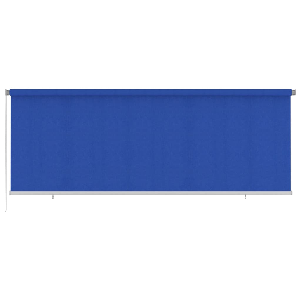 vidaXL Jaluzea tip rulou de exterior, albastru, 400x140 cm, HDPE
