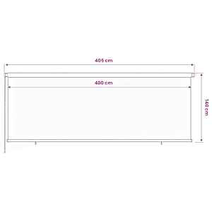 Venkovní roleta 405 (Š) x 140 (V) cm modrá HDPE - obrázek 6