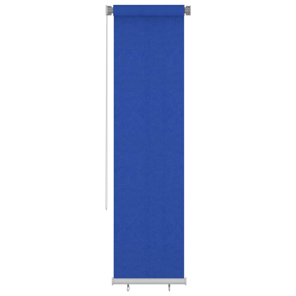 vidaXL Vonkajšia zatemňovacia roleta 65 (Š) x 230 (V) cm modrá HDPE