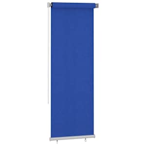 vidaXL Lauko roletas, mėlynos spalvos, 80x230cm, HDPE