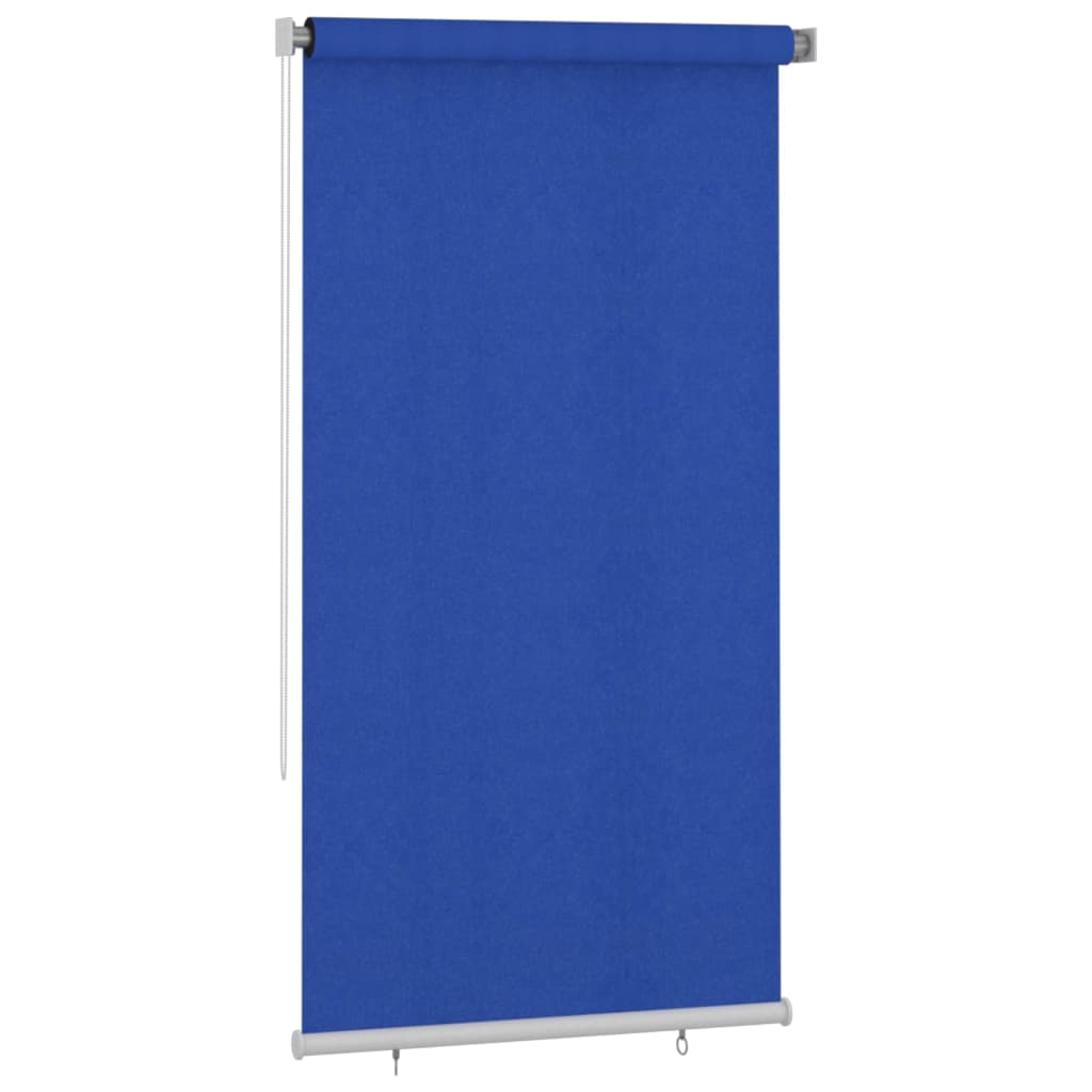 vidaXL Store roulant d'extérieur 120x230 cm Bleu PEHD