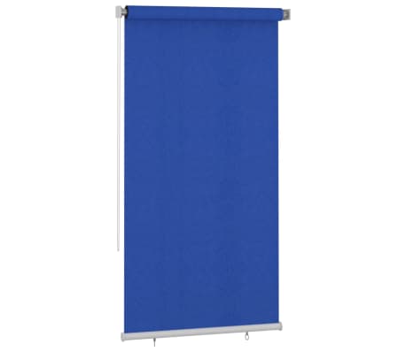 vidaXL Store roulant d'extérieur 120x230 cm Bleu PEHD