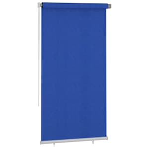 vidaXL Lauko roletas, mėlynos spalvos, 120x230cm, HDPE