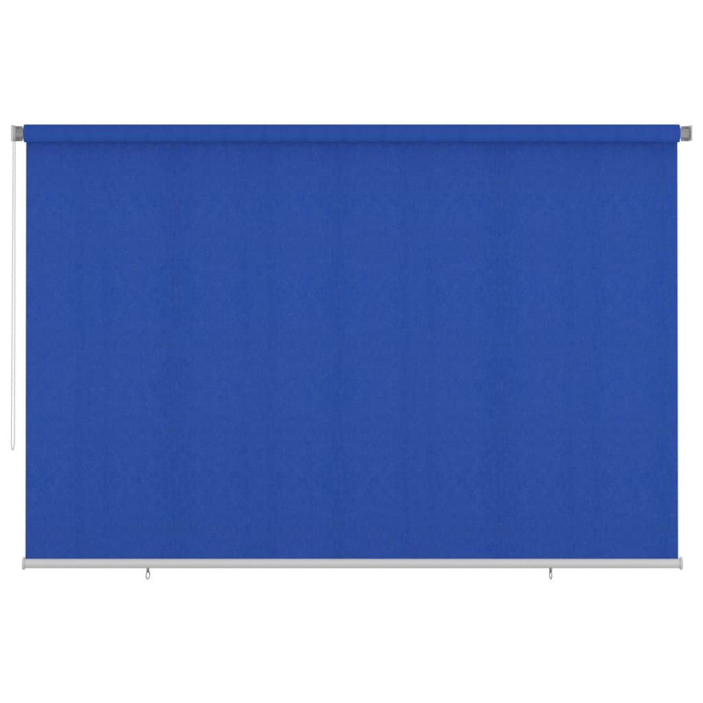 vidaXL Jaluzea tip rulou de exterior, albastru, 350x230 cm, HDPE