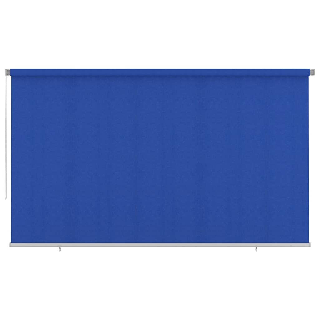 vidaXL Vonkajšia zatemňovacia roleta 405 (Š) x 230 (V) cm modrá HDPE