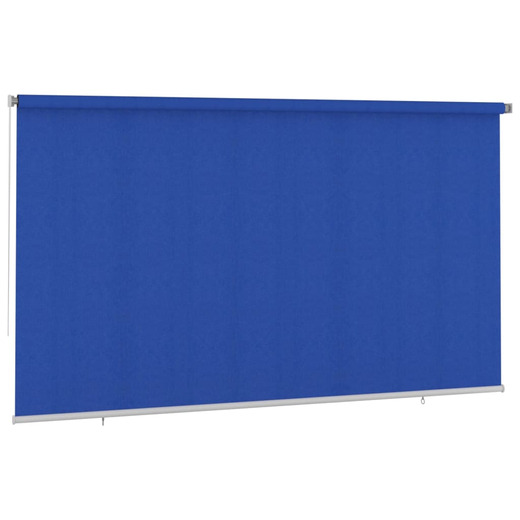 vidaXL Rolgordijn voor buiten 400x230 cm HDPE blauw