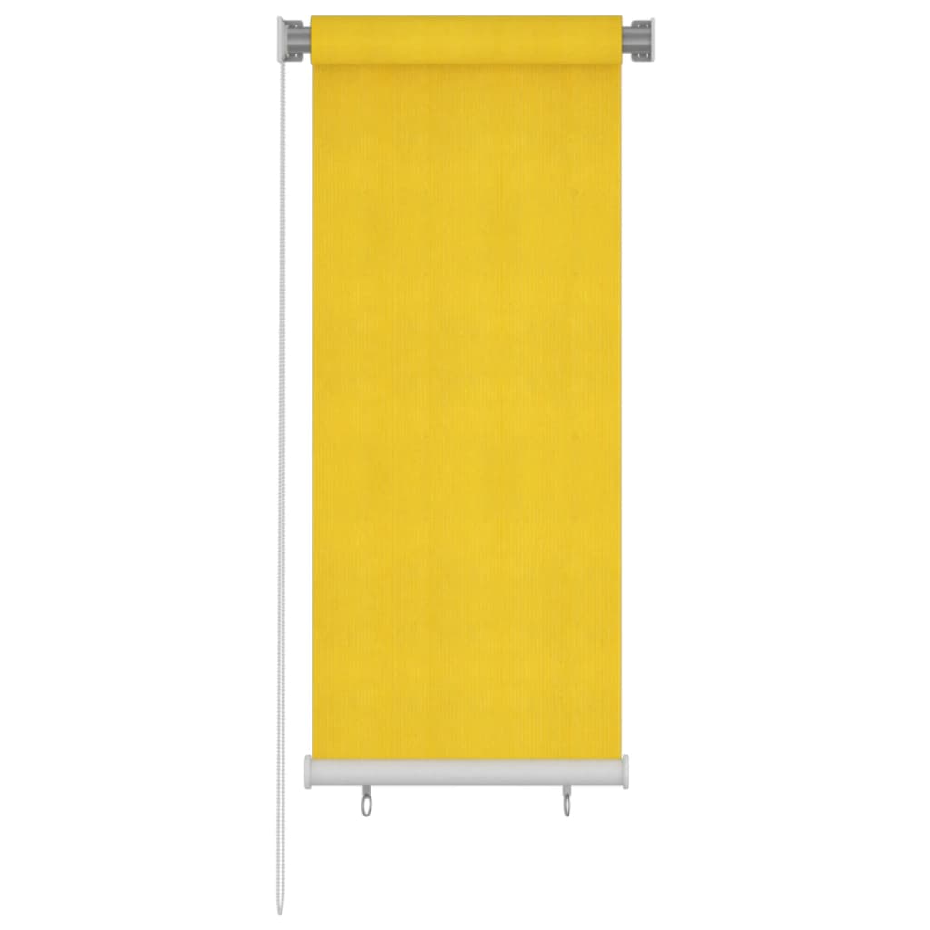 vidaXL Jaluzea tip rulou de exterior, galben, 60x140 cm, HDPE