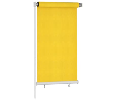 vidaXL Outdoor Roller Blind 80x140 cm Yellow HDPE