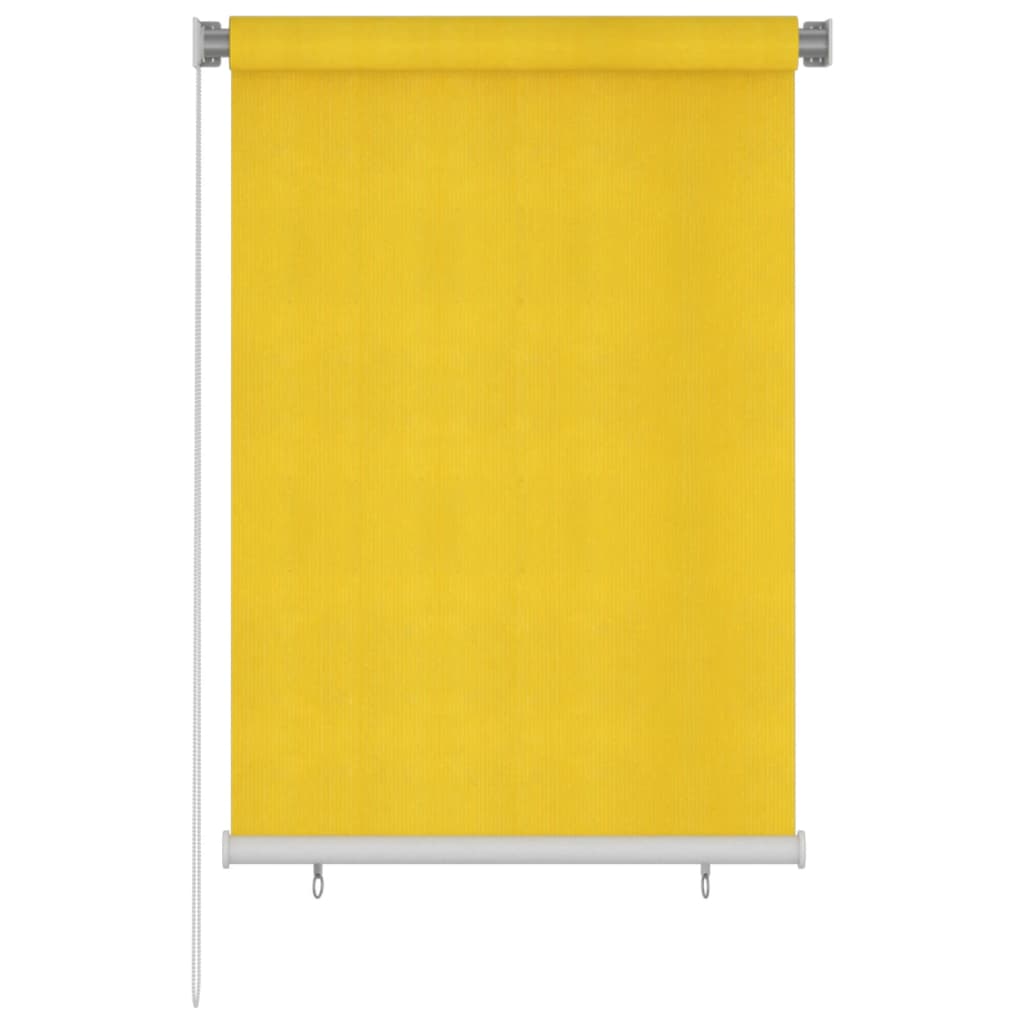 vidaXL Rullaverho ulkotiloihin 100×140 cm keltainen HDPE