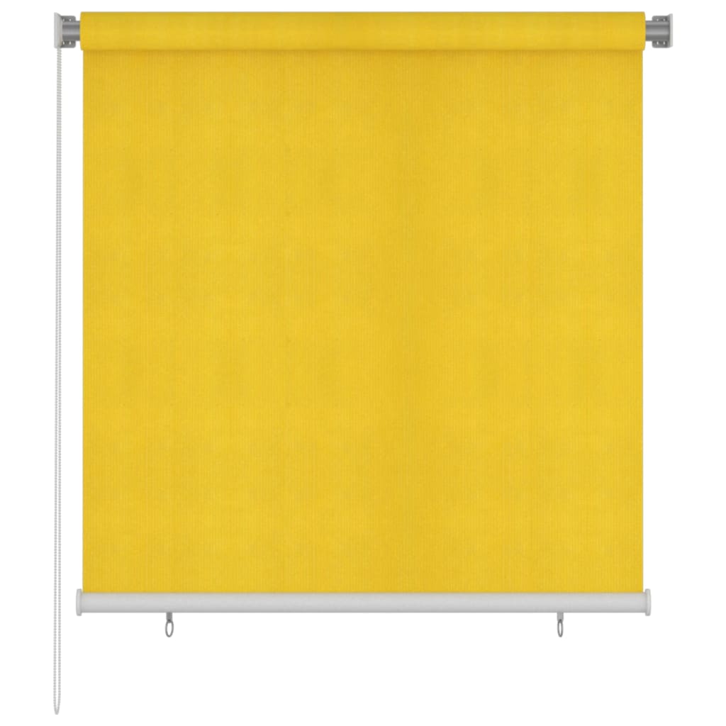 vidaXL Jaluzea tip rulou de exterior, galben, 140×140 cm, HDPE