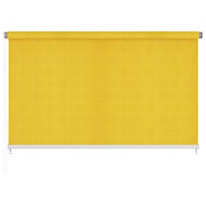vidaXL Lauko roletas, geltonos spalvos, 240x140cm