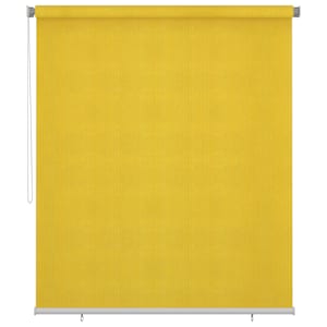 vidaXL Lauko roletas, geltonos spalvos, 200x230cm