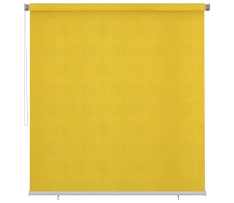 vidaXL Lauko roletas, geltonos spalvos, 220x230cm