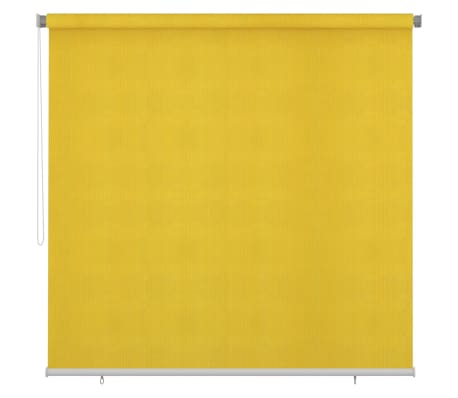 vidaXL Lauko roletas, geltonos spalvos, 240x230cm