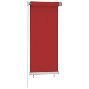 vidaXL Jaluzea tip rulou de exterior, roşu, 60x140 cm, HDPE