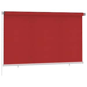 vidaXL Outdoor Roller Blind 240 x 140 cm Red HDPE