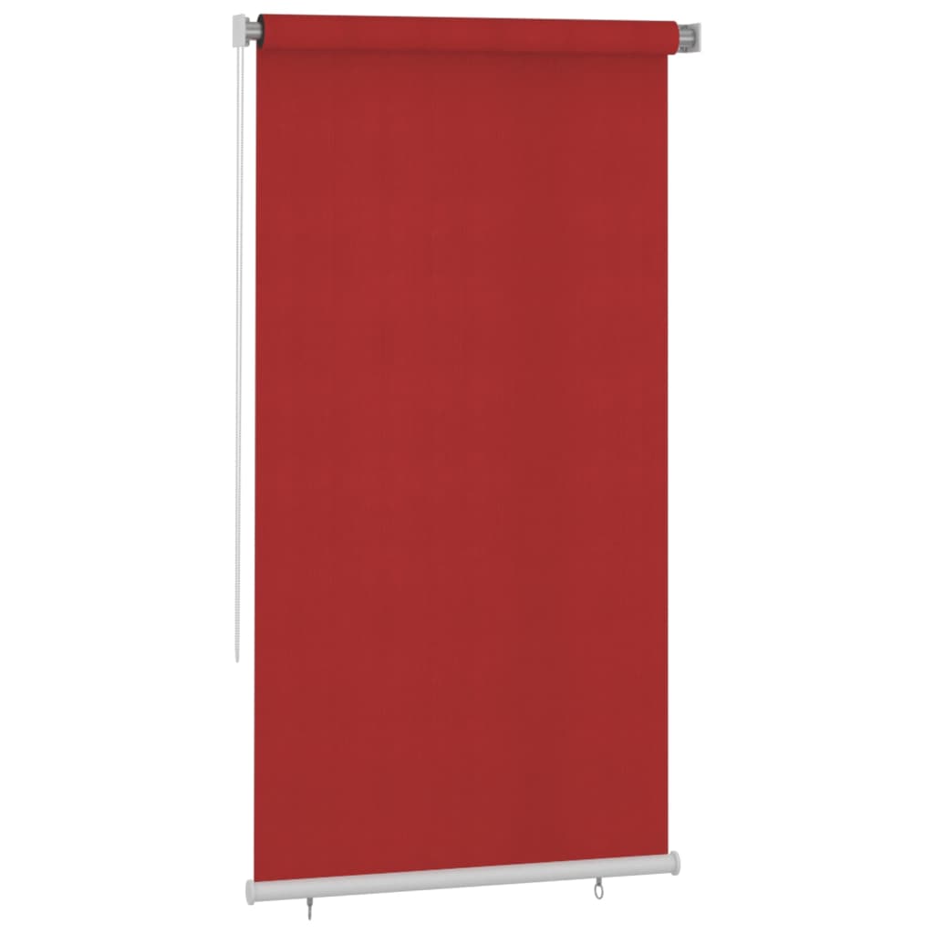 vidaXL Rolgordijn voor buiten 120x230 cm HDPE rood