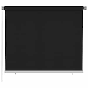 vidaXL Lauko roletas, juodos spalvos, 180x140cm