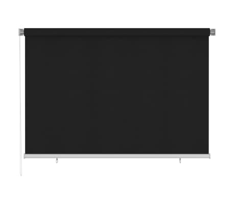 vidaXL Außenrollo 220x140 cm Schwarz