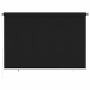 vidaXL Lauko roletas, juodos spalvos, 220x140cm