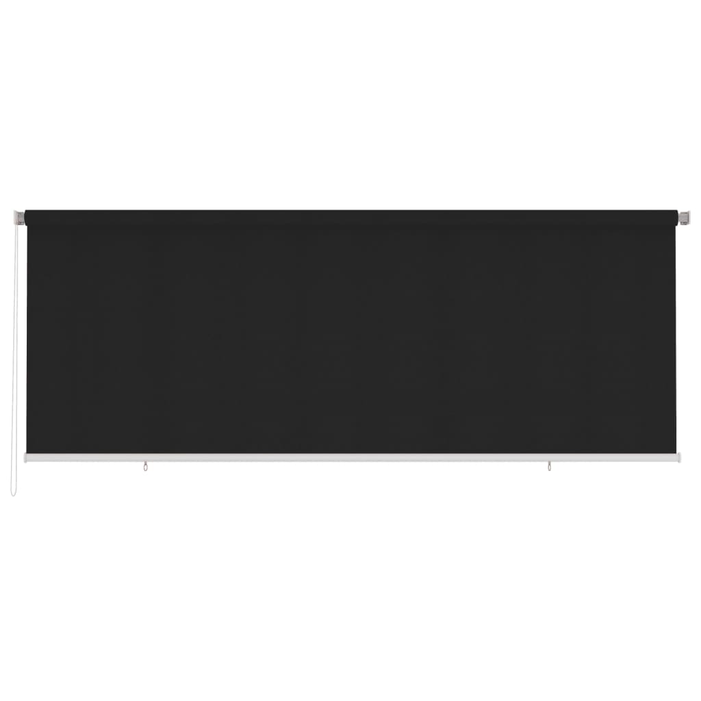 vidaXL Rullaverho ulkotiloihin 400×140 cm musta HDPE