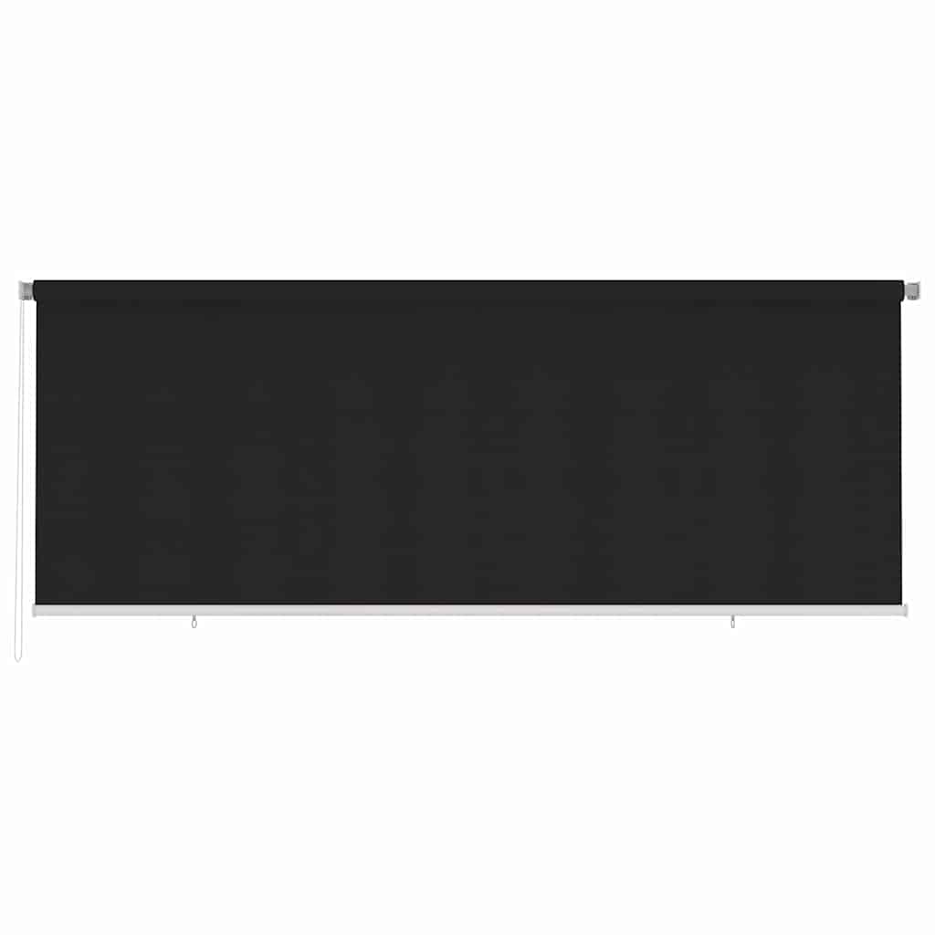 vidaXL Vonkajšia zatemňovacia roleta 405 (Š) x 140 (V) cm čierna HDPE