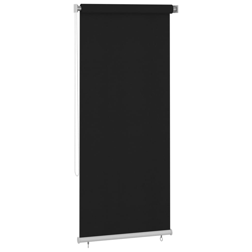 vidaXL Rullaverho ulkotiloihin 100×230 cm musta