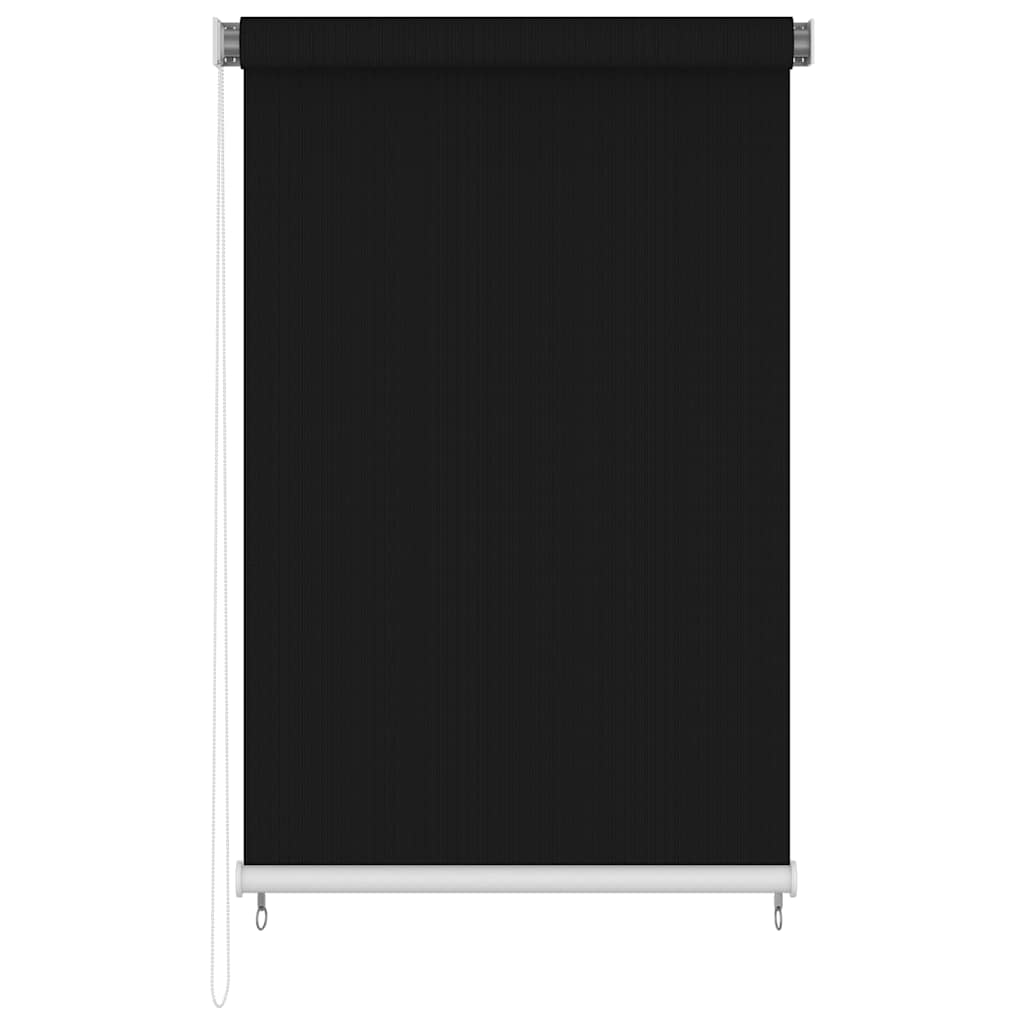 vidaXL Rullaverho ulkotiloihin 145(L)x230(K) cm musta