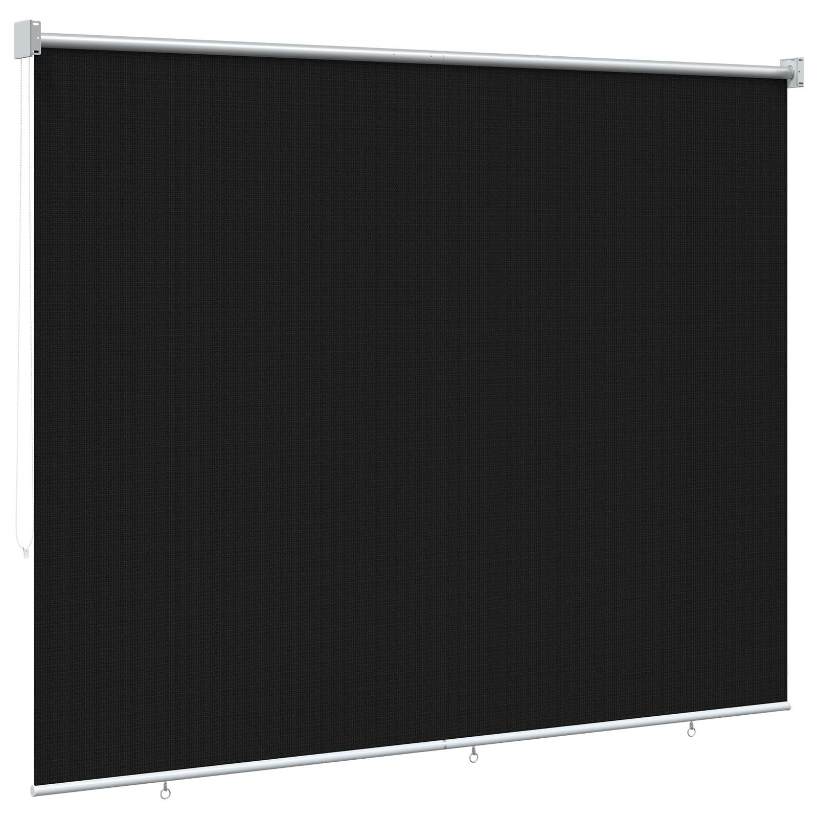 vidaXL Außenrollo 145 (B)x230 (H) cm Schwarz – Bild 5
