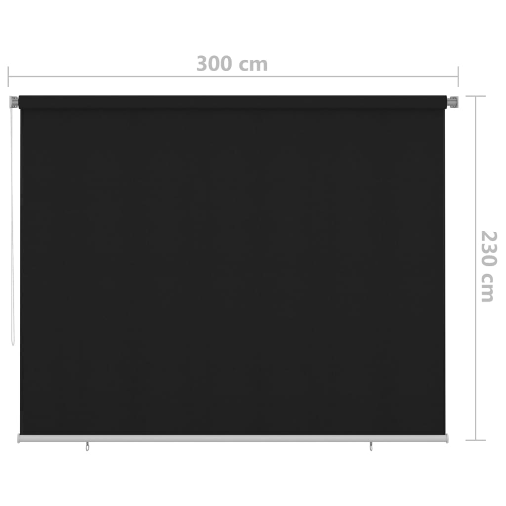 Rolgordijn voor buiten 300x230 cm zwart image 6