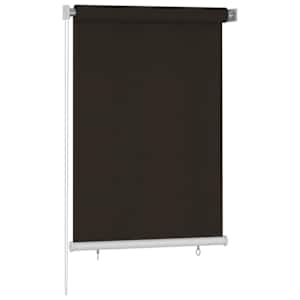 Venkovní roleta 105 (Š) x 140 (V) cm hnědá HDPE - obrázek 2