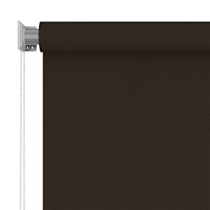 Venkovní roleta 105 (Š) x 140 (V) cm hnědá HDPE - obrázek 3