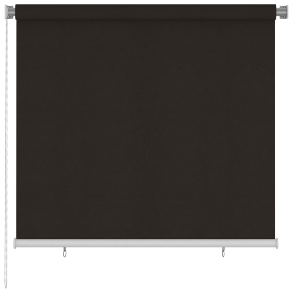 vidaXL Jaluzea tip rulou de exterior, maro, 160x140 cm, HDPE