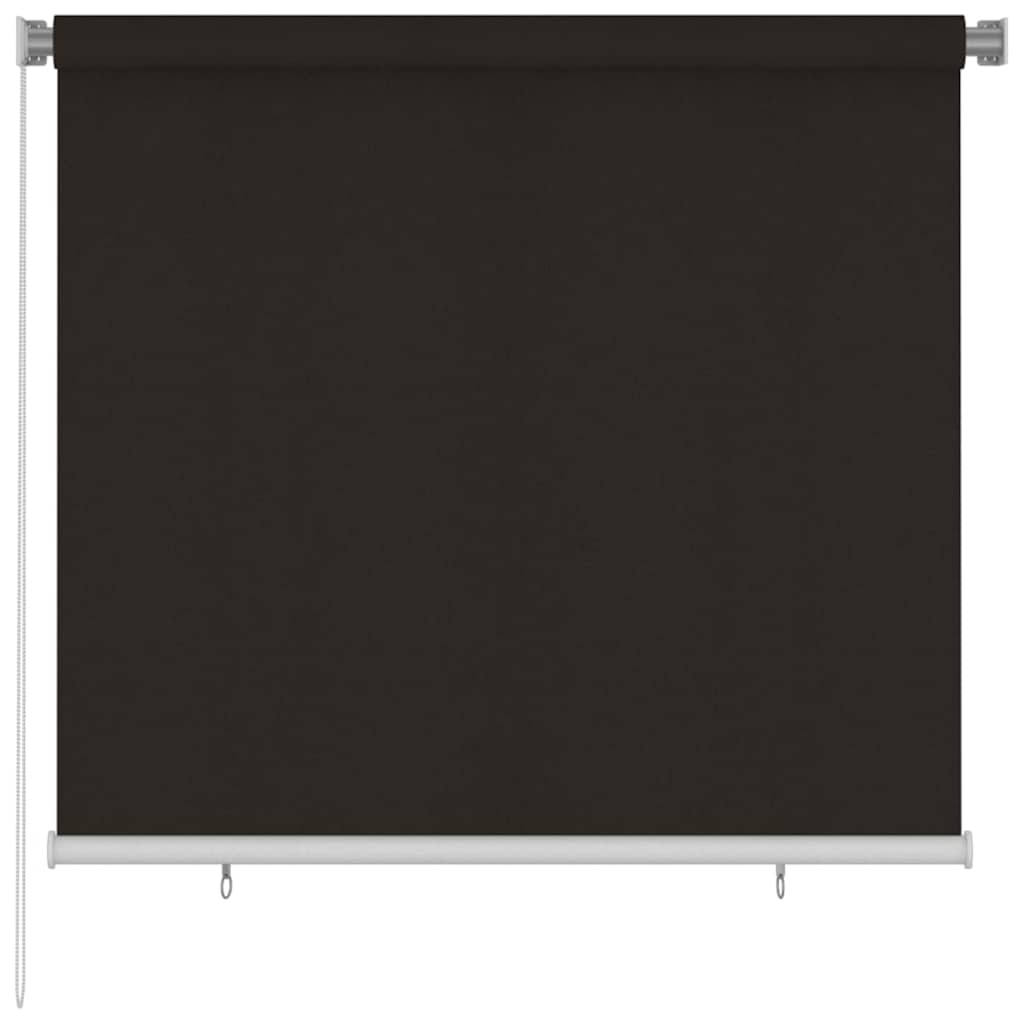 vidaXL Venkovní roleta 160 x 140 cm hnědá HDPE