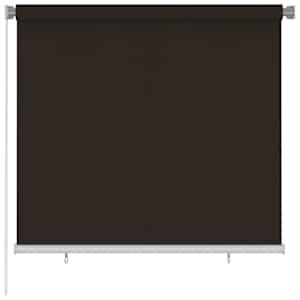 Zunanje rolo senčilo 160x140 cm rjavo HDPE