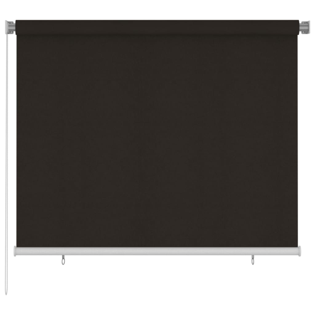 vidaXL Jaluzea tip rulou de exterior, maro, 180x140 cm, HDPE