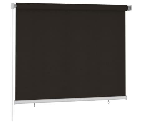 vidaXL Lauko roletas, rudos spalvos, 180x140cm, HDPE