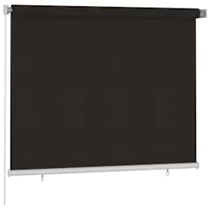 Venkovní roleta 185 (Š) x 140 (V) cm hnědá HDPE - obrázek 2
