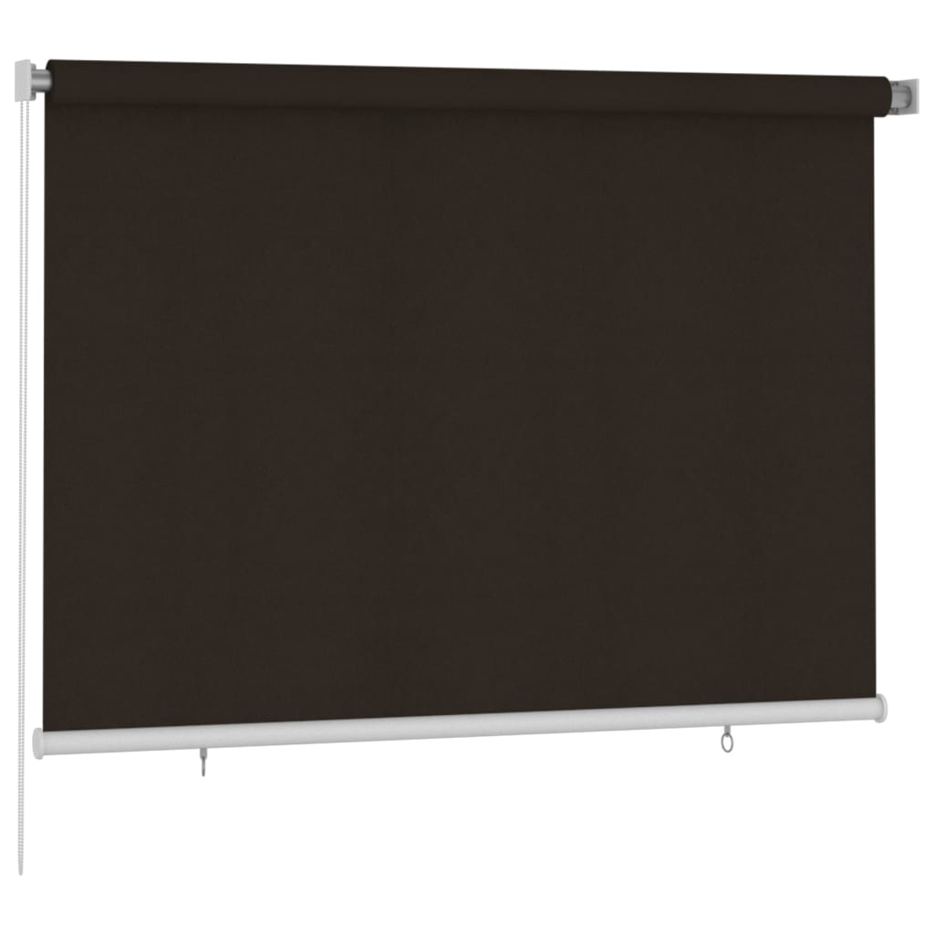 Rolgordijn voor buiten 200x140 cm HDPE bruin image 2