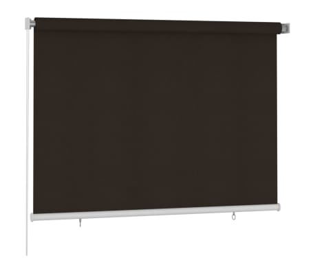 vidaXL Store roulant d'extérieur 200x140 cm Marron PEHD