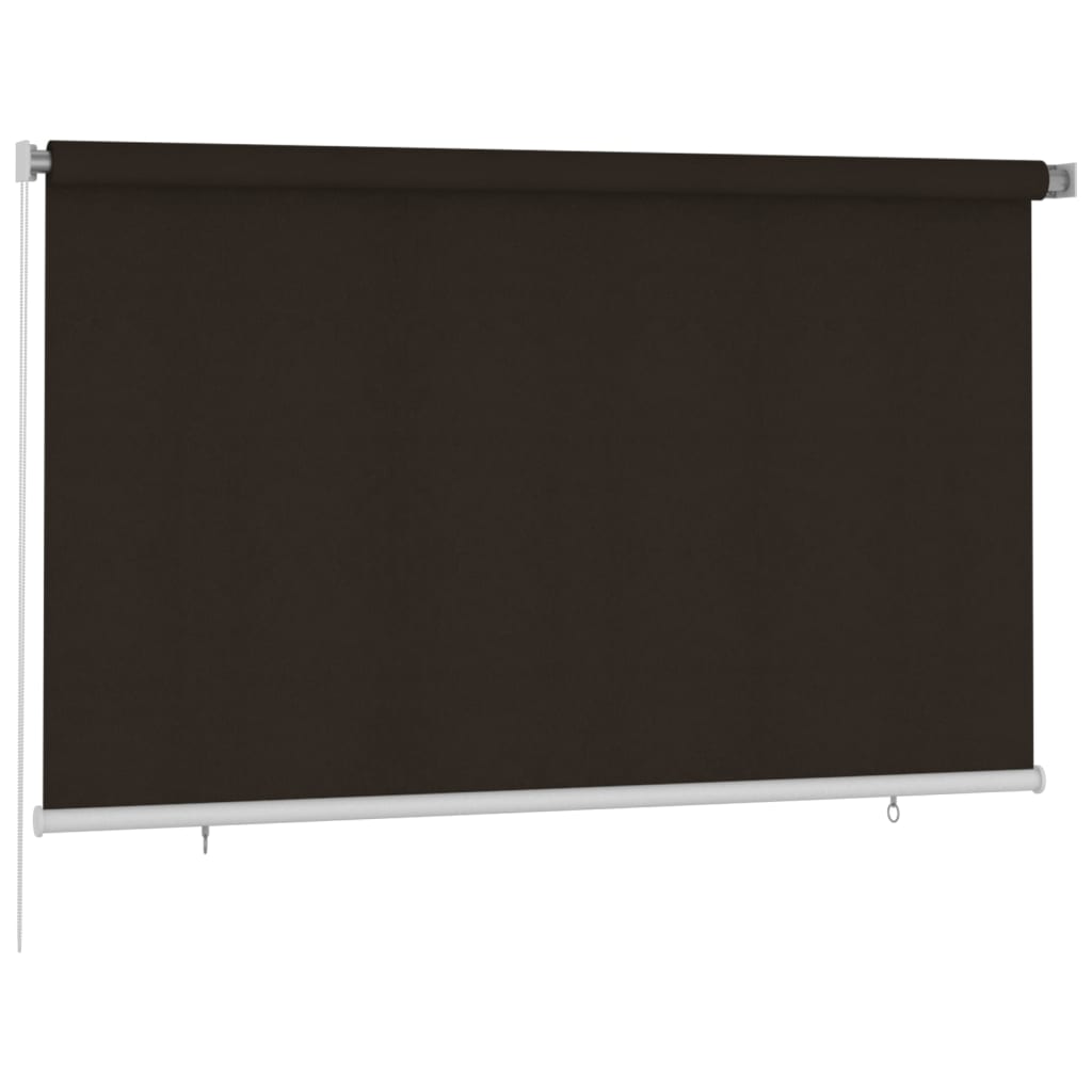 Rolgordijn voor buiten 240x140 cm HDPE bruin image 2