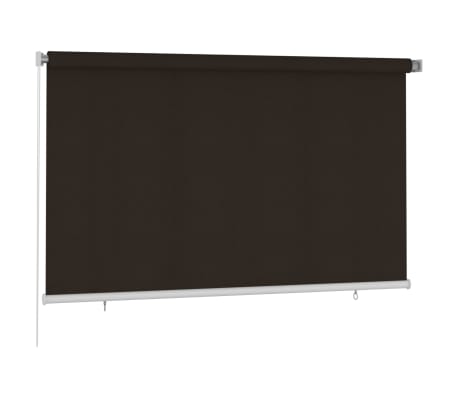 vidaXL Lauko roletas, rudos spalvos, 240x140cm, HDPE