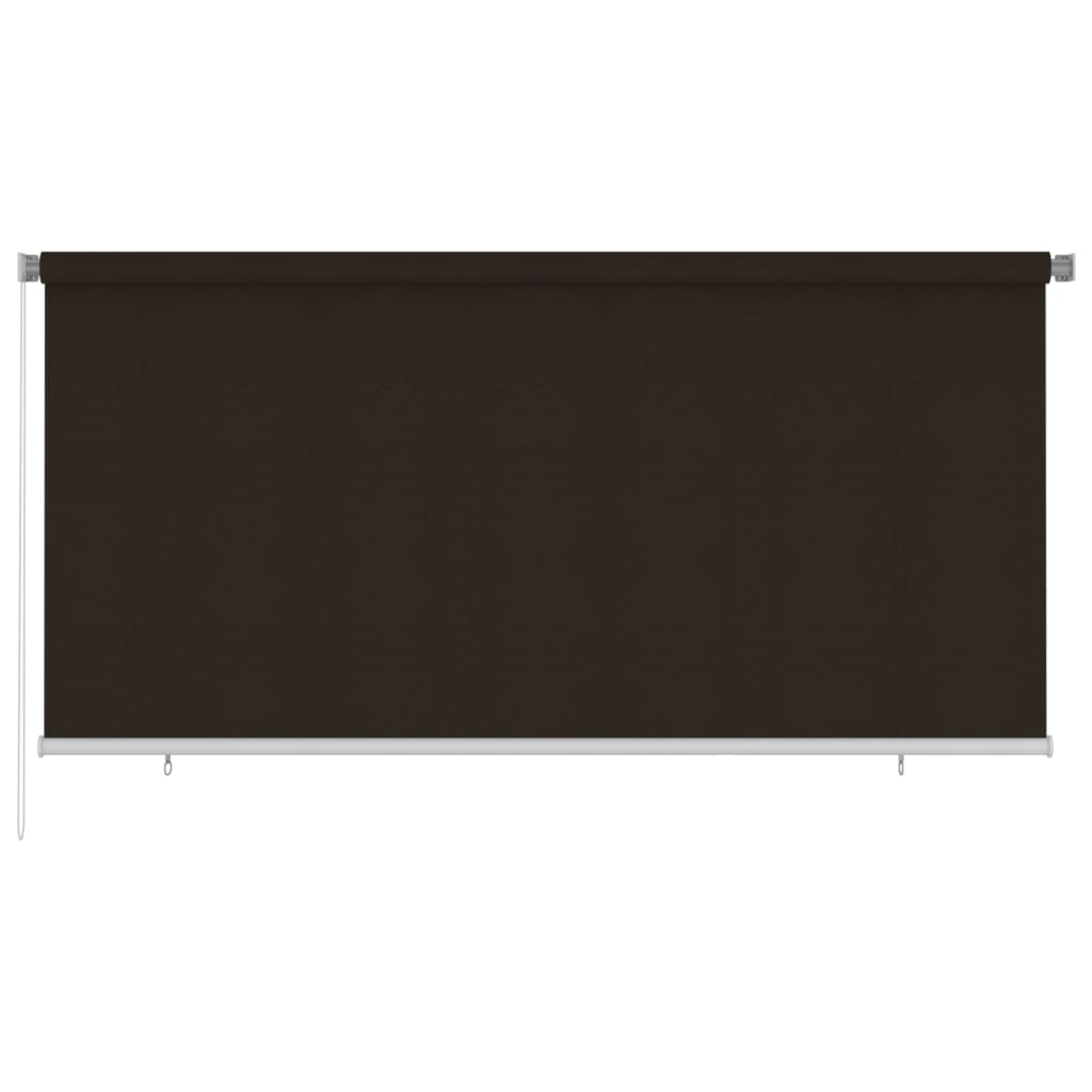 vidaXL Jaluzea tip rulou de exterior, maro, 300x140 cm, HDPE